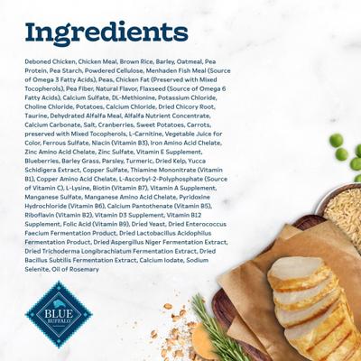 Show full view: Blue Buffalo Tastefuls Weight Control Adult Dry Cat Food, 3-lb bag slide 6 of 11