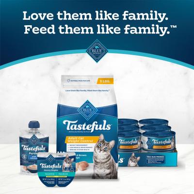 Show full view: Blue Buffalo Tastefuls Weight Control Adult Dry Cat Food, 5-lb bag slide 10 of 11