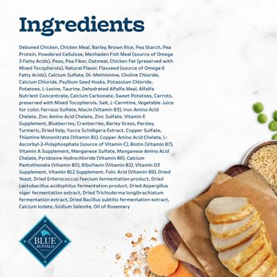 Show full view: Blue Buffalo Tastefuls Weight & Hairball Control Adult Dry Cat Food, 3-lb bag slide 6 of 13