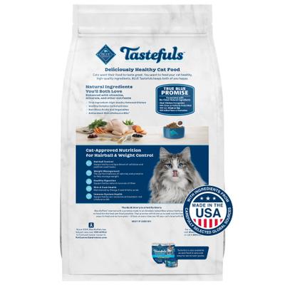 Show full view: Blue Buffalo Tastefuls Weight & Hairball Control Adult Dry Cat Food, 7-lb bag slide 3 of 13