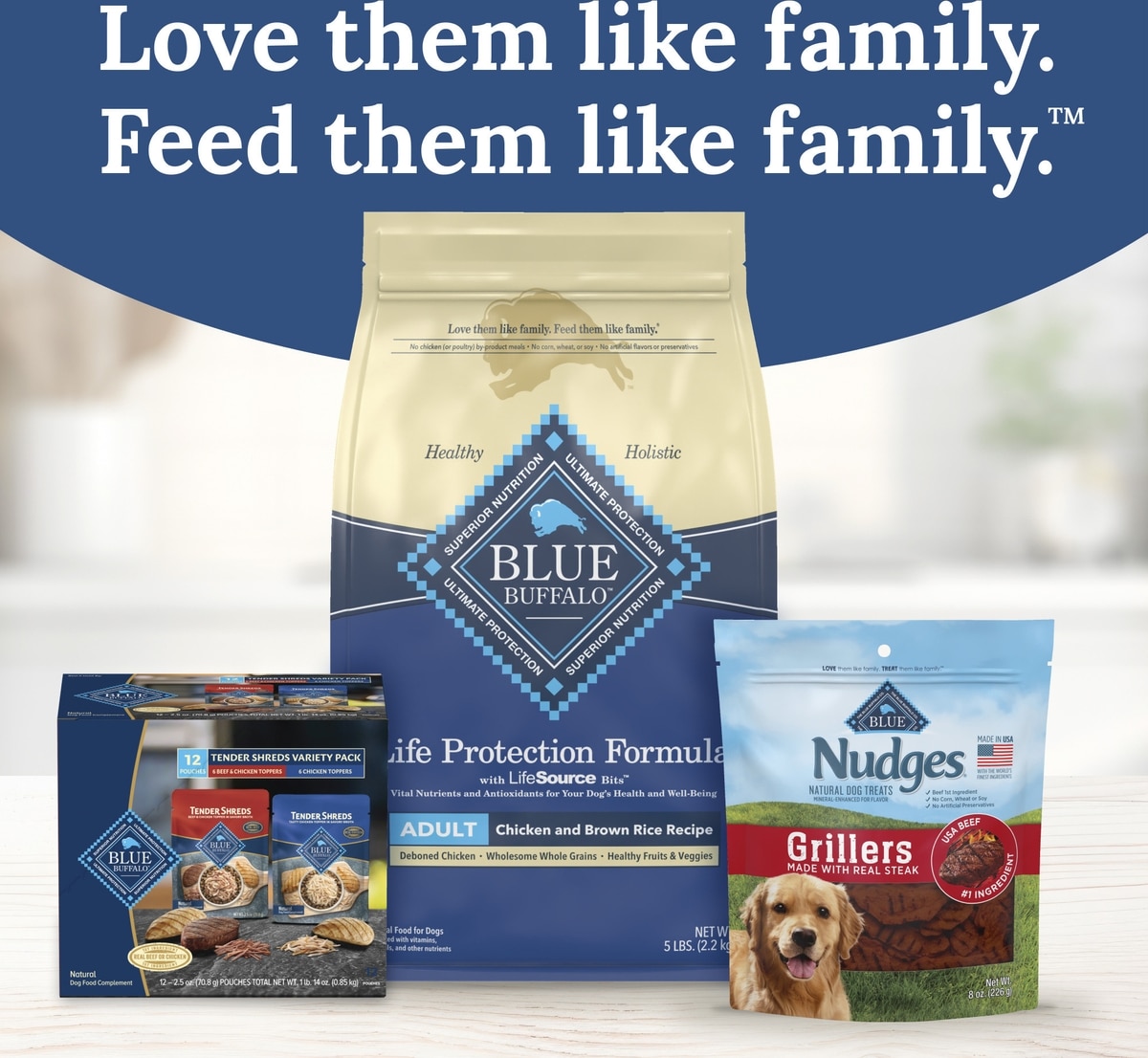 BLUE BUFFALO Tender Shreds Variety Pack Tasty Beef Chicken