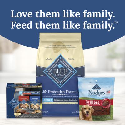 Show full view: Blue Buffalo Tender Shreds Variety Pack Tasty Beef & Chicken Topper Wet Dog Food, 2.5-oz bag, 12 count slide 9 of 11