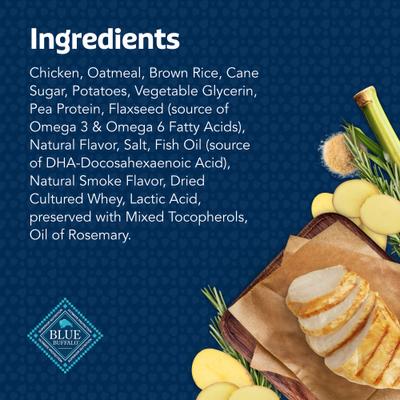 Show full view: Blue Buffalo To-Go Bits Tasty Chicken Recipe Dog Treats, 12 count slide 6 of 11