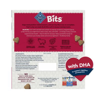 Show full view: Blue Buffalo To-Go Bits Tender Beef Recipe Dog Treats, 12 count slide 3 of 11
