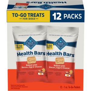 Blue Buffalo Health Bars Bacon, Egg & Cheese Mini Dog Treats, 1-oz bag, 12 count