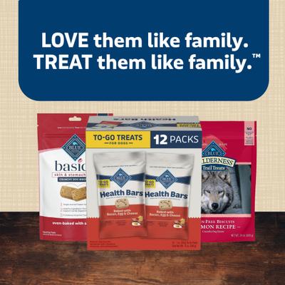 Show full view: Blue Buffalo Health Bars Bacon, Egg & Cheese Mini Dog Treats, 1-oz bag, 12 count slide 10 of 11