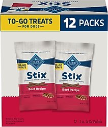 Blue Buffalo To-Go Stix Beef Recipe Mini Dog Treats, 12 count