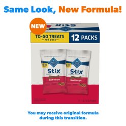 Blue Buffalo To-Go Stix Beef Recipe Mini Dog Treats, 12 count slide 2 of 9