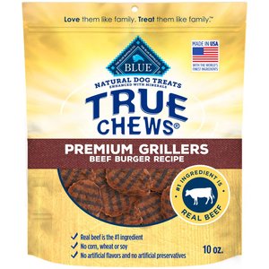 Blue Buffalo True Chews Beef Burger Recipe Dog Treats, 10-oz bag