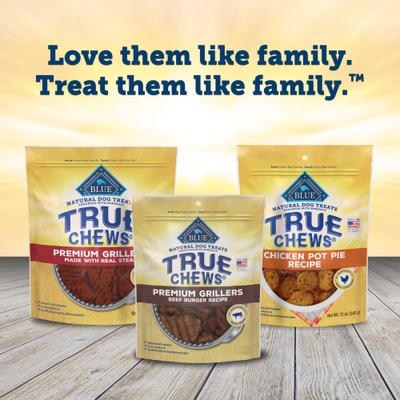 Show full view: Blue Buffalo True Chews Beef Burger Recipe Dog Treats, 10-oz bag slide 10 of 11