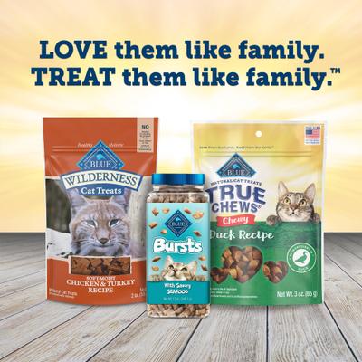 Show full view: Blue Buffalo True Chews Duck Recipe Chewy Cat Treats, 3-oz bag slide 10 of 11