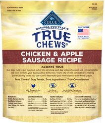 Blue Buffalo True Chews Natural Chicken & Apple Sausage Dog Treats, 12-oz bag slide 2 of 9