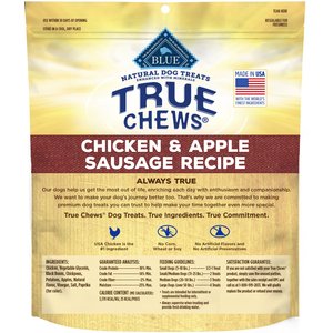 Blue Buffalo True Chews Natural Chicken & Apple Sausage Dog Treats, 12-oz bag