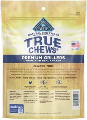 Blue Buffalo True Chews Premium Grillers Natural Chicken Dog Treats, 12-oz bag slide 2 of 9