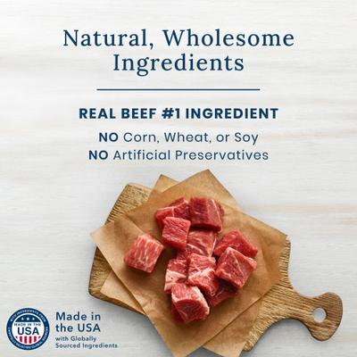 Show full view: Blue Buffalo True Chews Premium Jerky Cuts Natural Steak Dog Treats, 10-oz bag slide 7 of 11