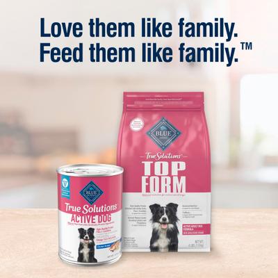 Show full view: Blue Buffalo True Solutions Active Adult Dogs Chicken Wet Dog Food, 12.5-oz can, 12 count slide 9 of 11