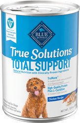 Blue Buffalo True Solutions Adult Chicken Wet Dog Food, 12.5-oz can, 12 count