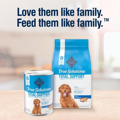 Show full view: Blue Buffalo True Solutions Adult Chicken Wet Dog Food, 12.5-oz can, 12 count slide 9 of 11