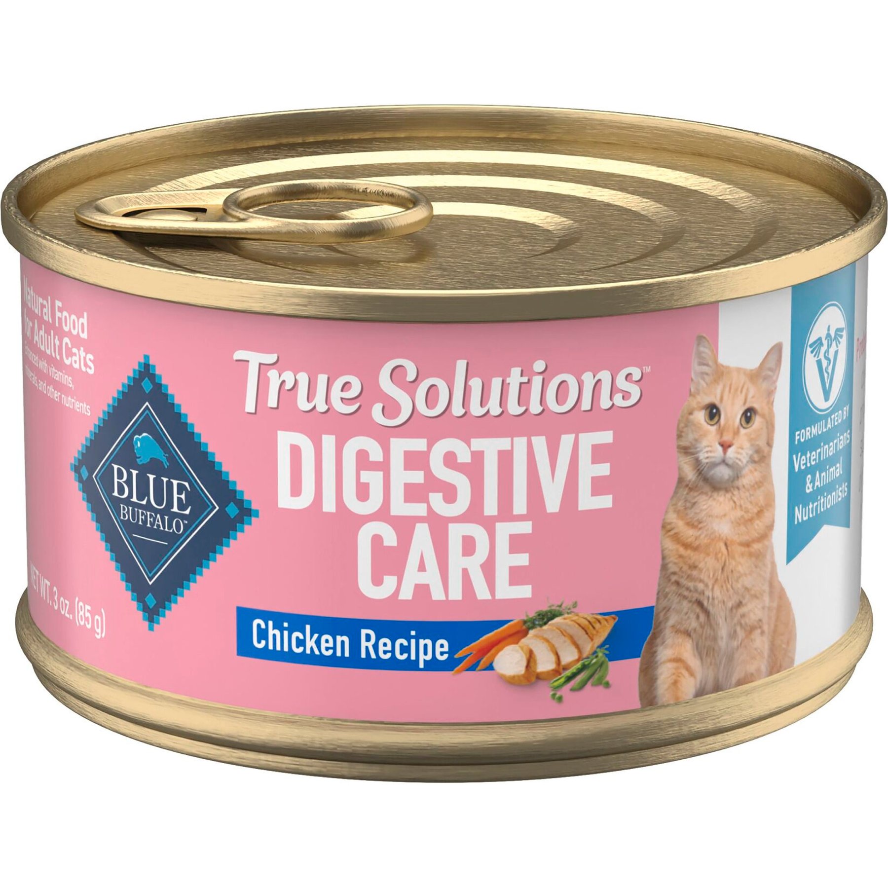 Blue Buffalo True Solutions Digestive Care Formula Wet Cat Food, 3-oz can, case of 24