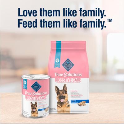 Show full view: Blue Buffalo True Solutions Digestive Care Formula Wet Dog Food, 12.5-oz can, case of 12 slide 9 of 12