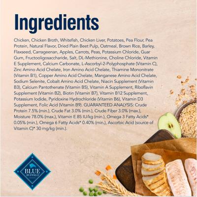 Show full view: Blue Buffalo True Solutions Digestive Care Formula Wet Dog Food, 12.5-oz can, bundle of 24  slide 6 of 13