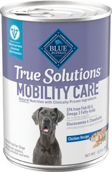 Blue Buffalo True Solutions Mobility Care Adult Chicken Wet Dog Food, 12.5-oz can, pack of 12