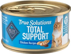 Blue Buffalo True Solutions Natural Indoor Adult Chicken Entree Wet Cat Food, 3-oz can, case of 12