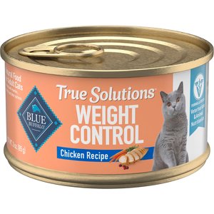 Blue Buffalo True Solutions Natural Weight Control Chicken Adult Wet Cat Food, 3-oz can, case of 24