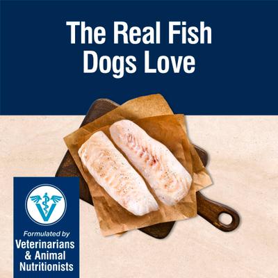 Show full view: Blue Buffalo True Solutions Skin & Coat Care Adult Whitefish Wet Dog Food, 12.5-oz can, 12 count slide 3 of 12