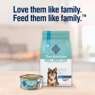 Show full view: Blue Buffalo True Solutions Small Breed Adult Wet Dog Food, 5.5-oz can, case of 24 slide 9 of 12
