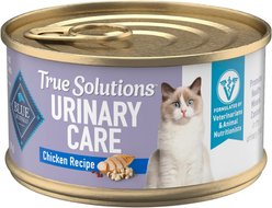 Blue Buffalo True Solutions Urinary Care Chicken Pate Wet Cat Food, 3-oz can, case of 24