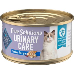 Blue Buffalo True Solutions Urinary Care Chicken Pate Wet Cat Food, 3-oz can, case of 24