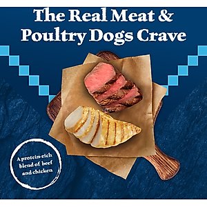 Blue Buffalo Wilderness Beef & Chicken Grill Grain-Free Canned Dog Food, 12.5-oz, case of 12
