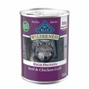Blue Buffalo Wilderness Beef & Chicken Grill Grain-Free Canned Dog Food, 12.5-oz, case of 12