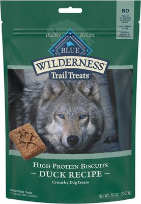 Show full view: Blue Buffalo Wilderness Chicken Dry Food + Trail Treats Duck Biscuits Dog Treats slide 2 of 9