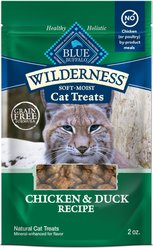 Blue Buffalo Wilderness Chicken & Duck Grain-Free Cat Treats, 2-oz bag