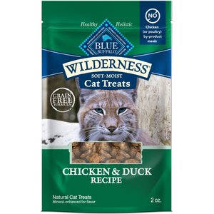 Blue Buffalo Wilderness Chicken & Duck Grain-Free Cat Treats, 2-oz bag