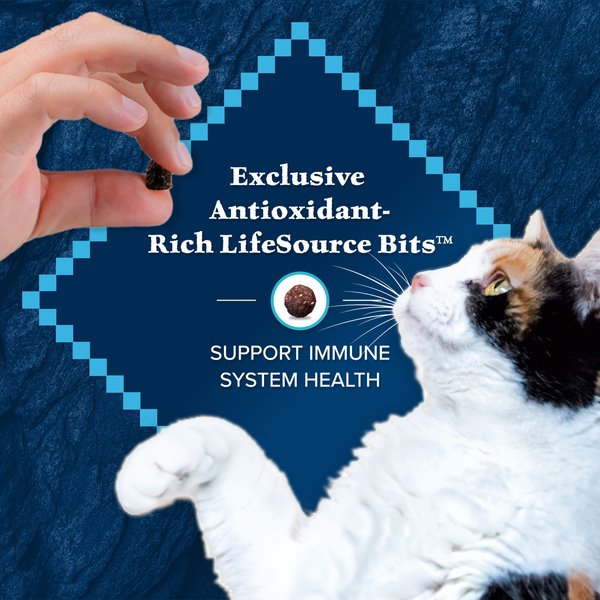 Show full view: Blue Buffalo Wilderness Chicken High-Protein Grain-Free Indoor Hairball Control Adult Dry Cat Food, 11-lb bag slide 8 of 12