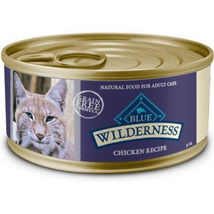 Blue Buffalo Wilderness Chicken High-Protein Grain-Free Pate Adult Wet Cat Food, 3-oz, case of 24