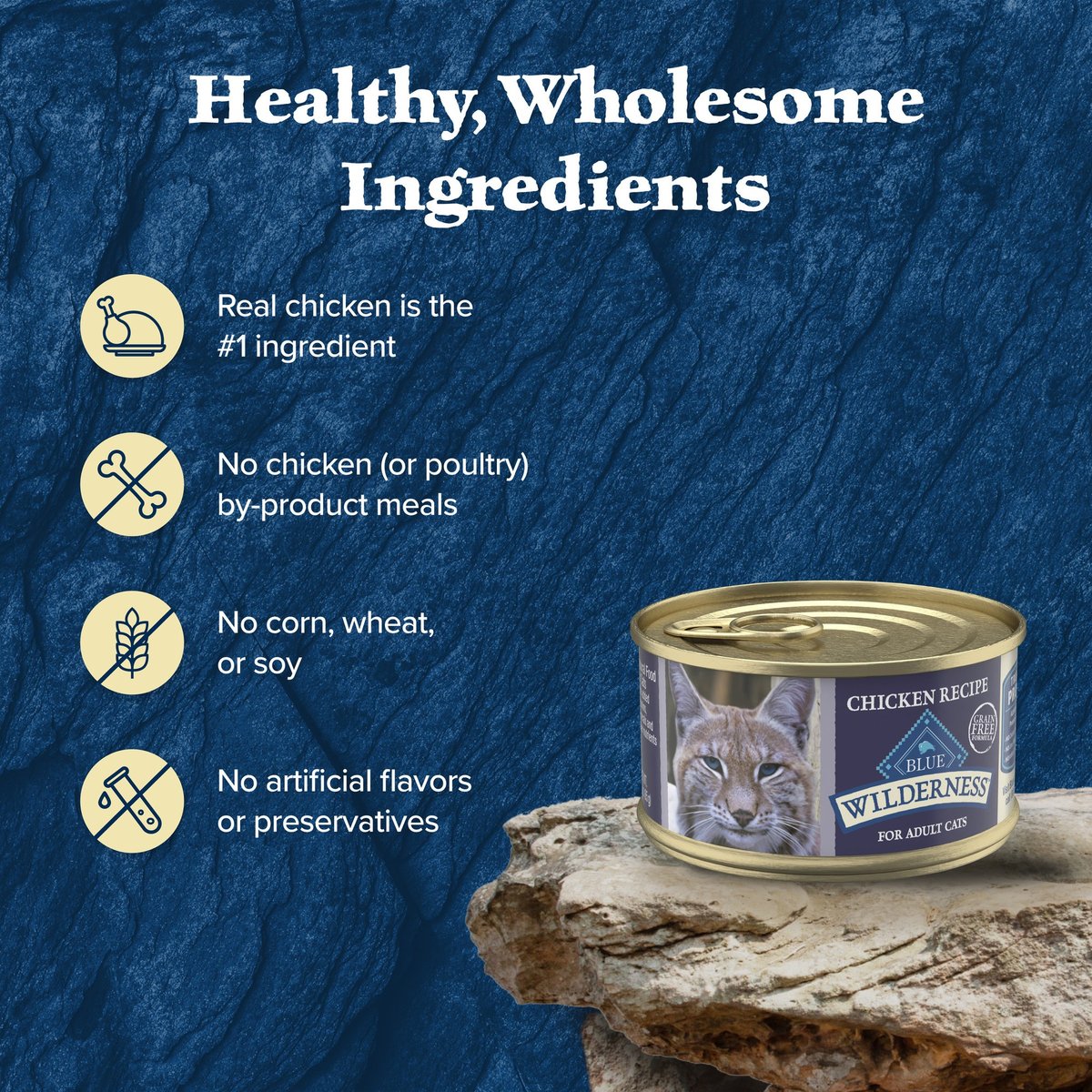 Picture of BLUE BUFFALO Wilderness Chicken High-Protein Grain-Free Pate Adult Wet ...