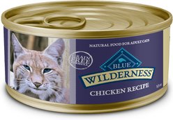 Blue Buffalo Wilderness Chicken High-Protein Grain-Free Pate Adult Wet Cat Food, 5.5-oz, case of 24