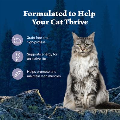 Show full view: Blue Buffalo Wilderness Chicken High-Protein Grain-Free Pate Adult Wet Cat Food, 5.5-oz, case of 24 slide 5 of 12