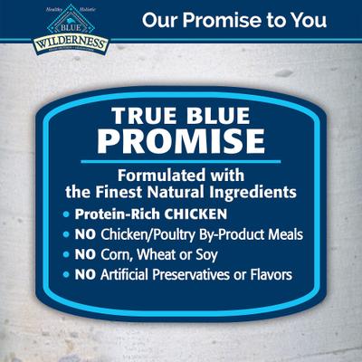 Show full view: Blue Buffalo Wilderness Chicken High-Protein Weight Control Grain-Free Adult Dry Cat Food, 22-lb bundle  slide 8 of 10