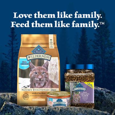 Show full view: Blue Buffalo Wilderness Chicken High-Protein Weight Control Grain-Free Adult Dry Cat Food, 5-lb bag slide 10 of 12