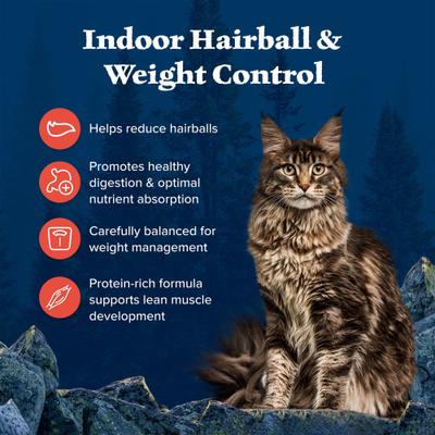 Show full view: Blue Buffalo Wilderness Chicken High-Protein Weight & Hairball Control Grain-Free Adult Dry Cat Food, 11-lb bag slide 5 of 12