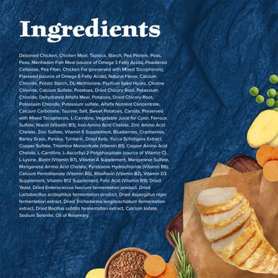 Show full view: Blue Buffalo Wilderness Chicken High-Protein Weight & Hairball Control Grain-Free Adult Dry Cat Food, 11-lb bag slide 6 of 12