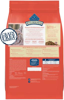 Show full view: Blue Buffalo Wilderness Chicken High-Protein Weight & Hairball Control Grain-Free Adult Dry Cat Food, 4-lb bag slide 3 of 12