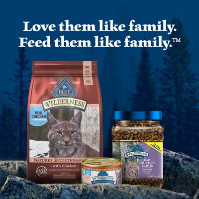 Show full view: Blue Buffalo Wilderness Chicken High-Protein Weight & Hairball Control Grain-Free Adult Dry Cat Food, 5-lb bag slide 10 of 12