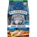 Blue Buffalo Wilderness Chicken Recipe Adult High-Protein Grain-Free Dry Dog Food, 24-lb bag