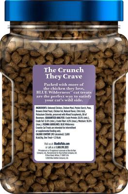 Show full view: Blue Buffalo Wilderness Chicken Recipe Dry Food + Chicken Formula Crunchy Cat Treats slide 7 of 10